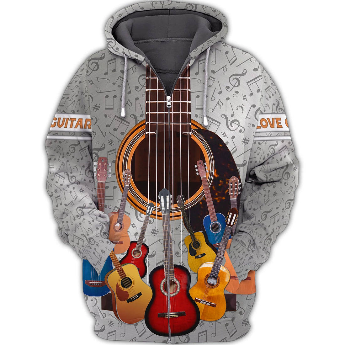 FUNSTUFFPRINT Guitar - 3D Full Print 3D Hoodie and Zip Hoodie