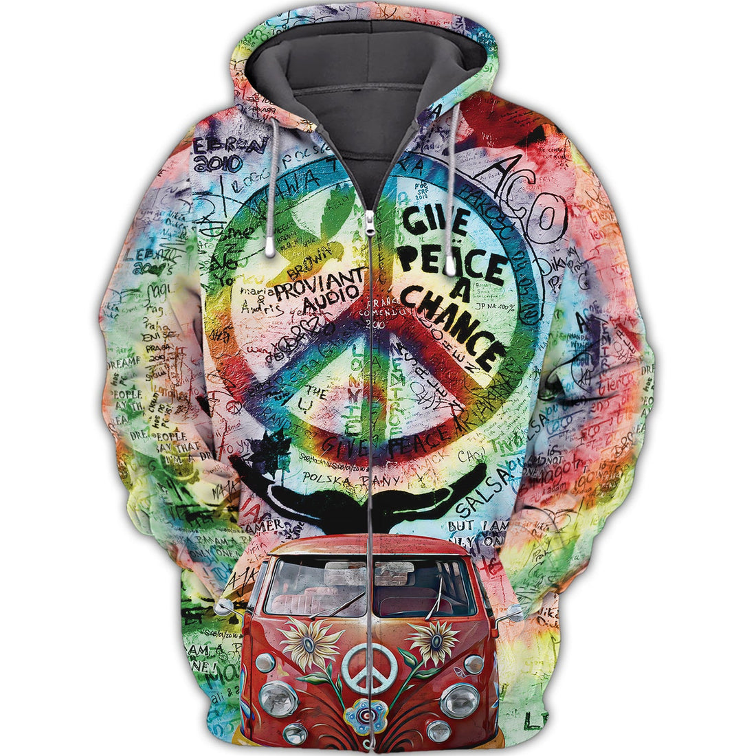 FUNSTUFFPRINT Hippie - 3D Full Print 3D Hoodie and Zip Hoodie