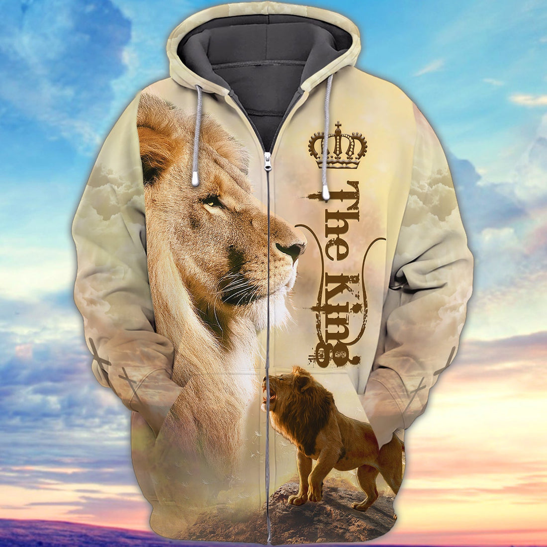 FUNSTUFFPRINT Lion - 3D Full Print 3D Hoodie and Zip Hoodie