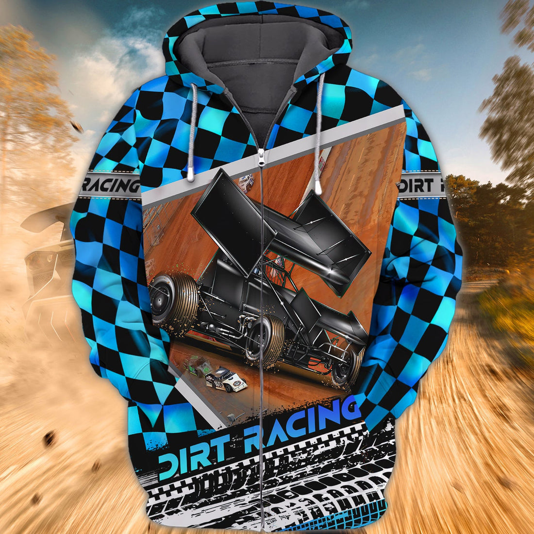 FUNSTUFFPRINT Dirt Racing 3D Hoodie and Zip Hoodie