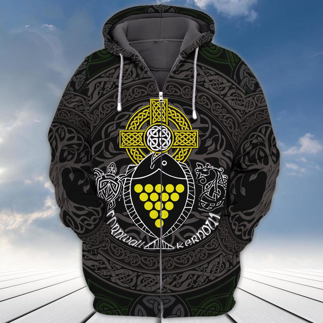 FUNSTUFFPRINT Cornwall 3D Hoodie and Zip Hoodie