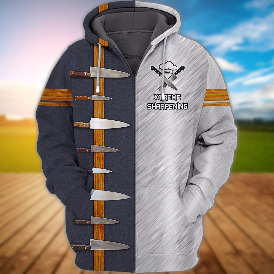 FUNSTUFFPRINT Xtreme Sharpening, 3D Full Print 04 3D Hoodie and Zip Hoodie