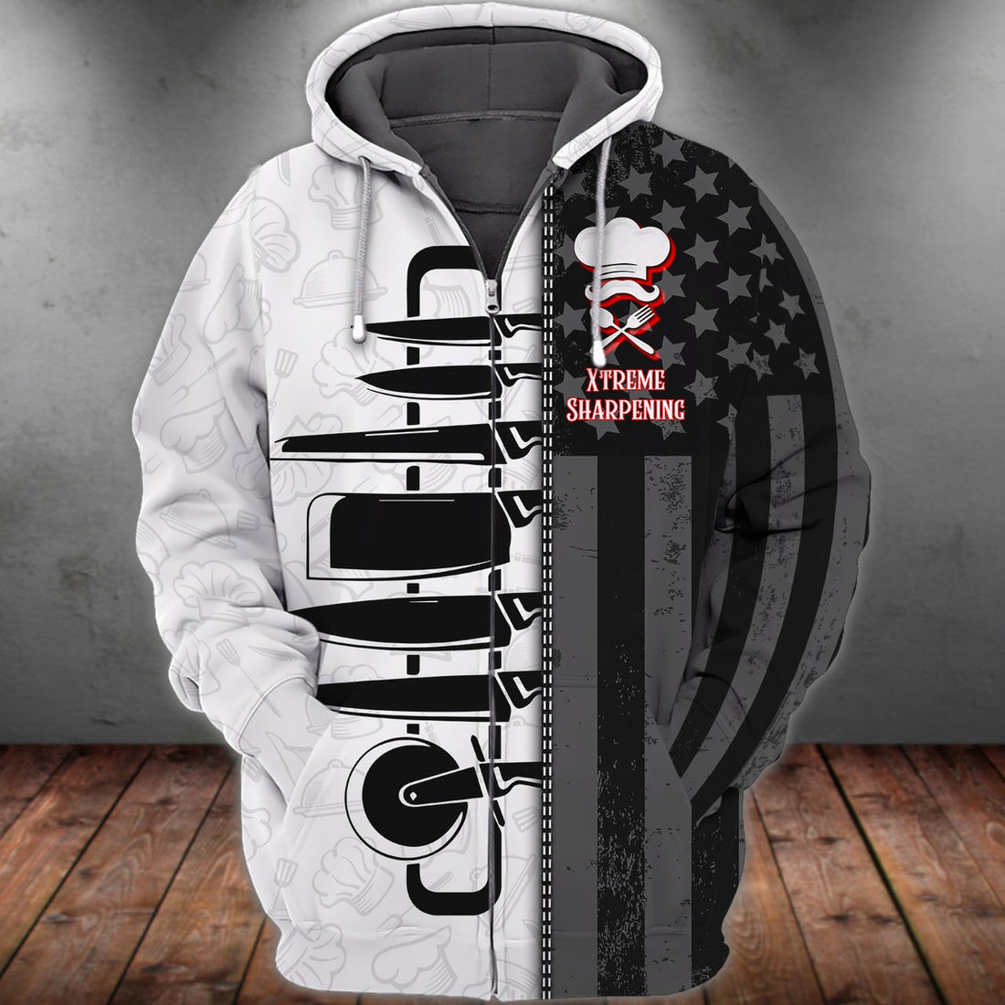 FUNSTUFFPRINT Xtreme Sharpening, 3D Full Print 06 3D Hoodie and Zip Hoodie