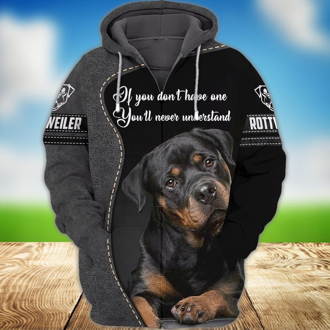 FUNSTUFFPRINT Rottweiler 3D Hoodie and Zip Hoodie
