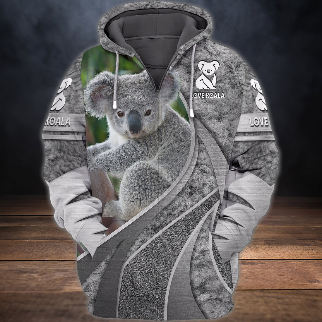FUNSTUFFPRINT Koala 3D Hoodie and Zip Hoodie