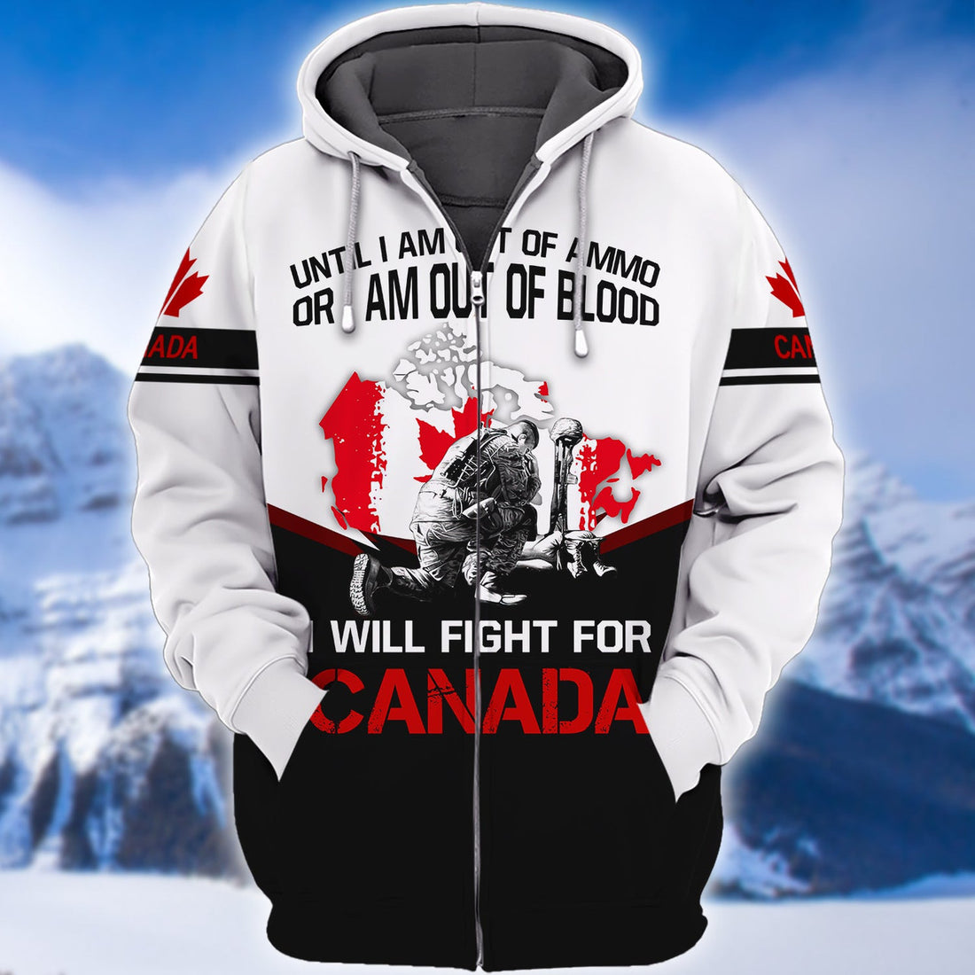 FUNSTUFFPRINT Lest We Forget Anzac Day Remembrance Soldier Design 3D Hoodie and Zip Hoodie