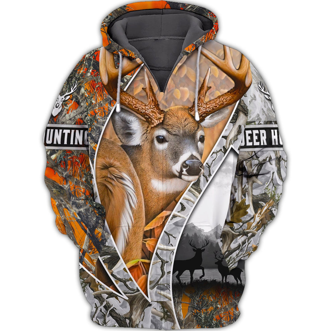 FUNSTUFFPRINT Hunting - Full Print 3D Hoodie and Zip Hoodie