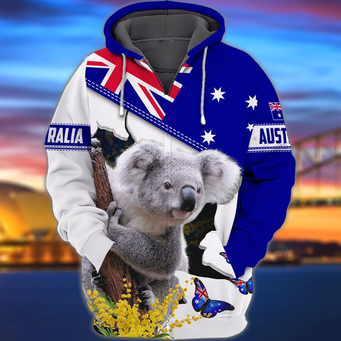 FUNSTUFFPRINT Australia - Full Print 3D Hoodie and Zip Hoodie