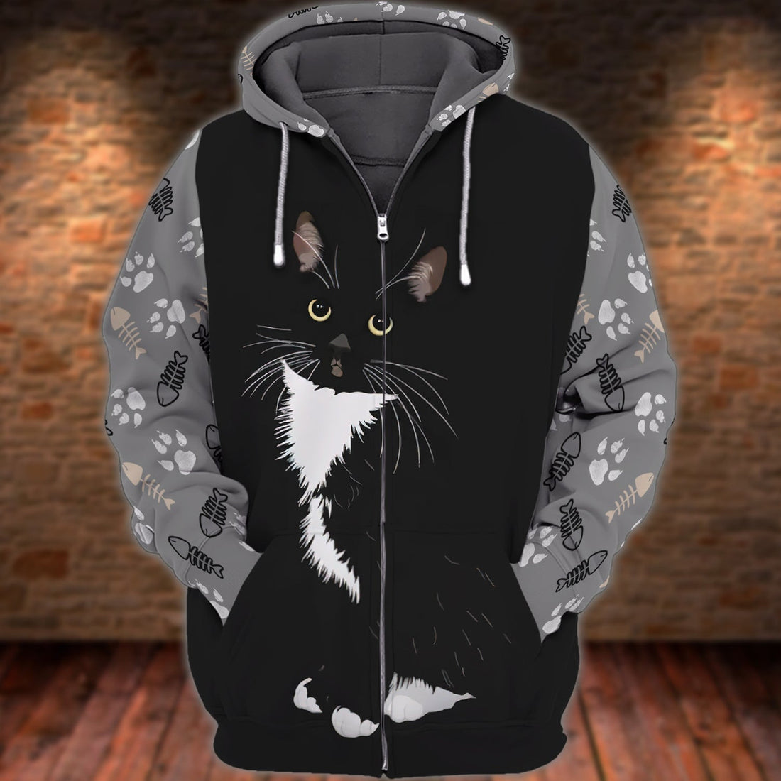 FUNSTUFFPRINT Cats Design 3D Hoodie and Zip Hoodie