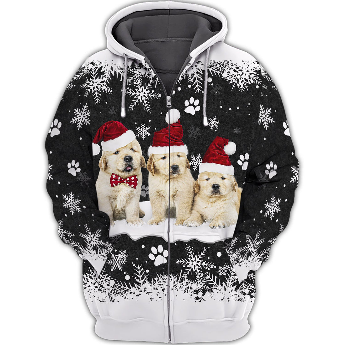 FUNSTUFFPRINT Puppy Golden Retriever 3D Hoodie and Zip Hoodie