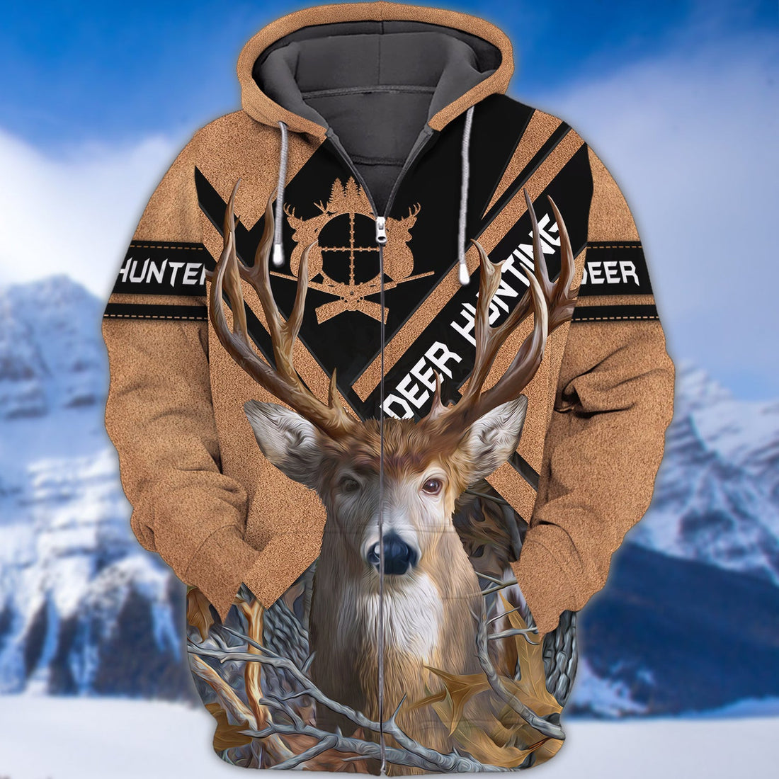 FUNSTUFFPRINT Deer Hunter 3D Shirts For Men and Women 3D Hoodie and Zip Hoodie