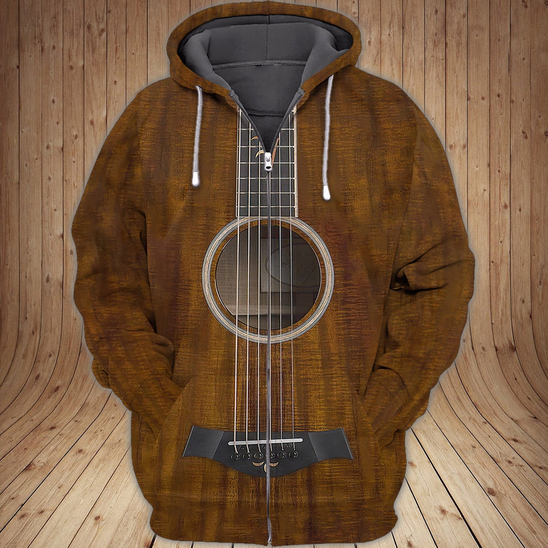 FUNSTUFFPRINT Guitar Ru 4 Full Print 3D Hoodie and Zip Hoodie
