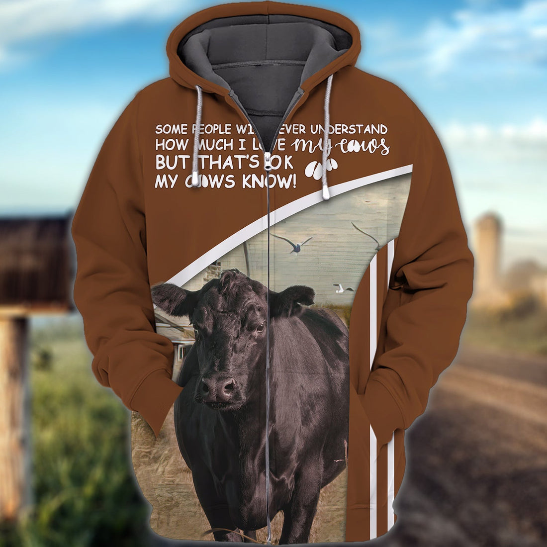 FUNSTUFFPRINT Cow - Full Print 03 3D Hoodie and Zip Hoodie