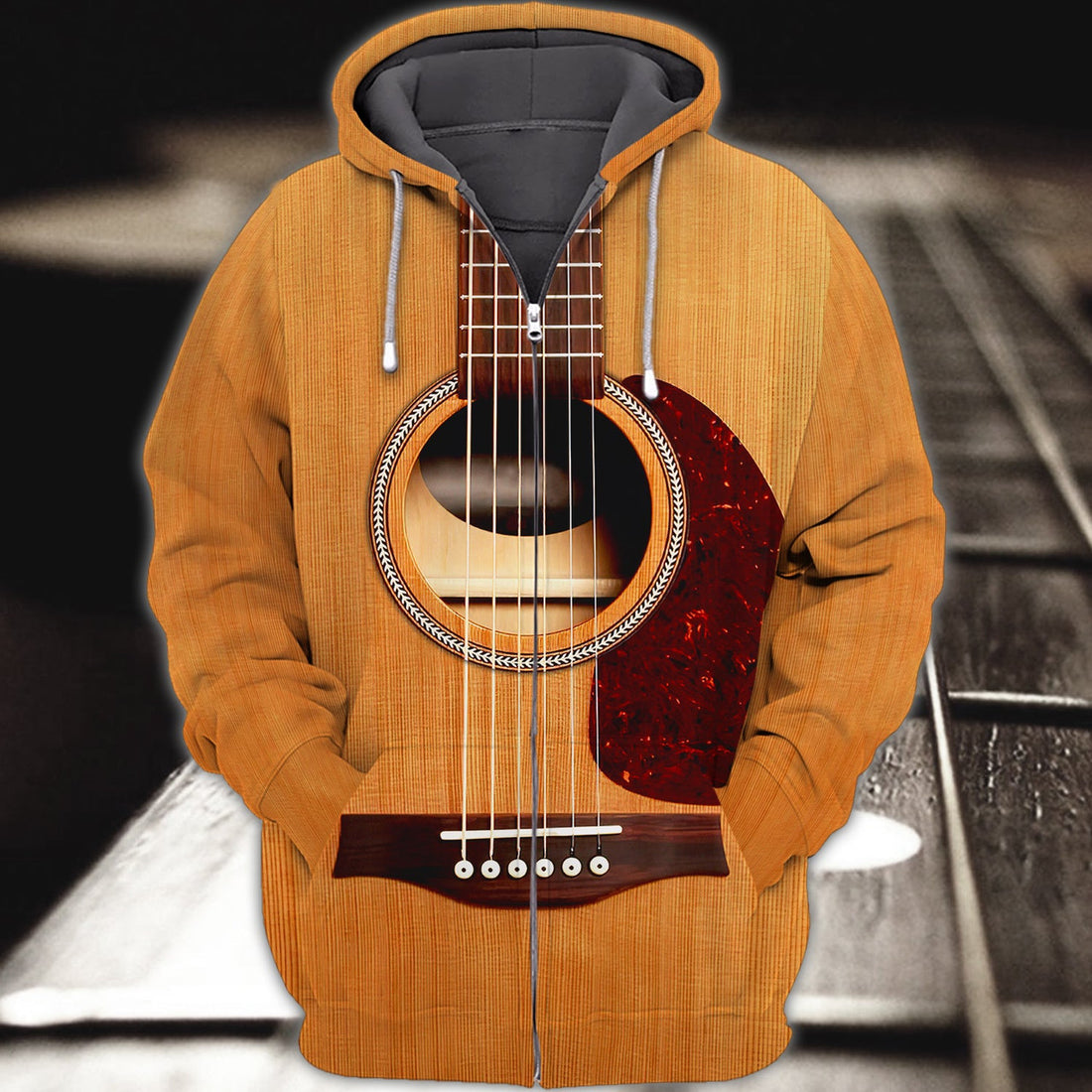 FUNSTUFFPRINT Guitar, Cool Dads Play Guitar - 3D Full Print Tad 3D Hoodie and Zip Hoodie