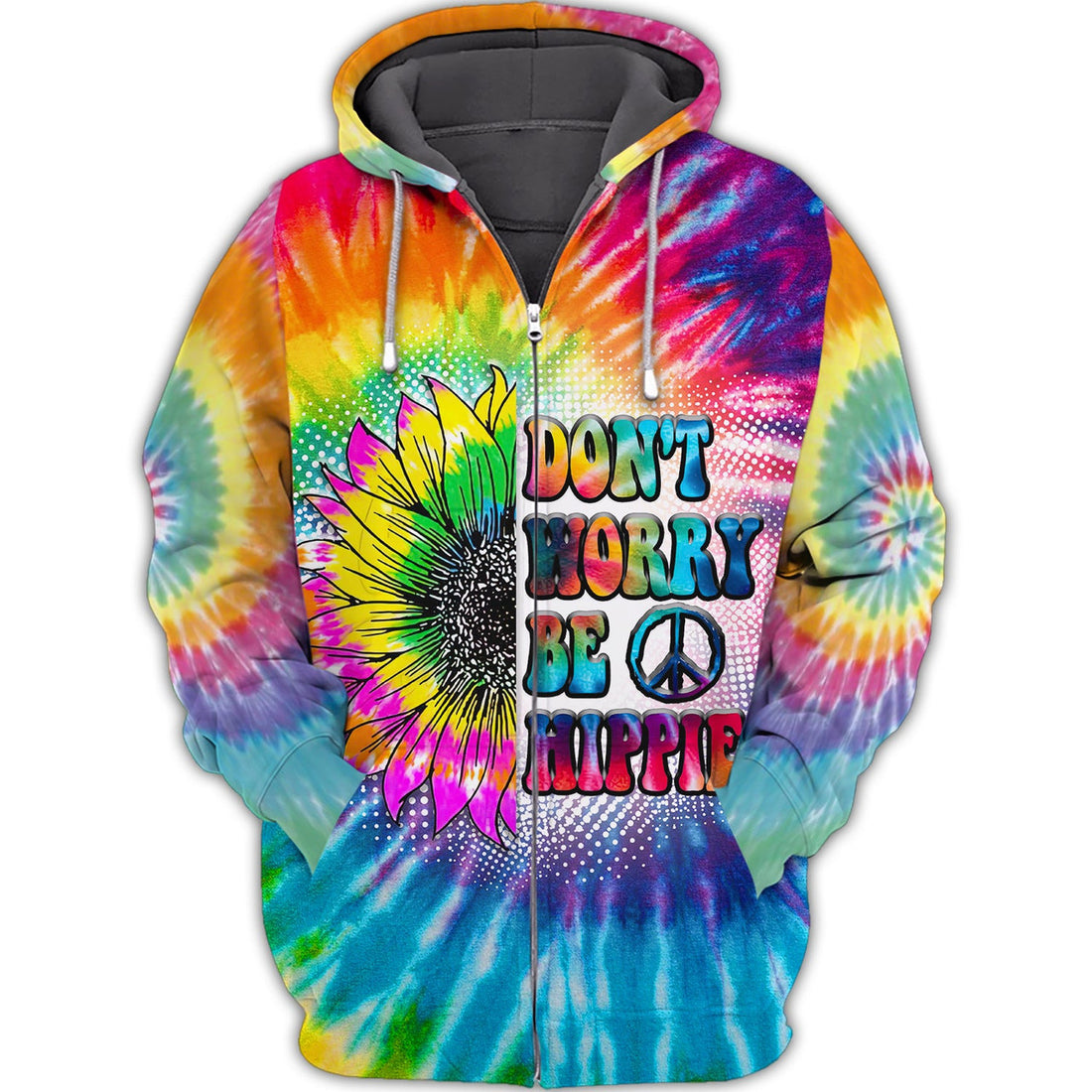 FUNSTUFFPRINT July Girl Hippie 3D Hoodie and Zip Hoodie