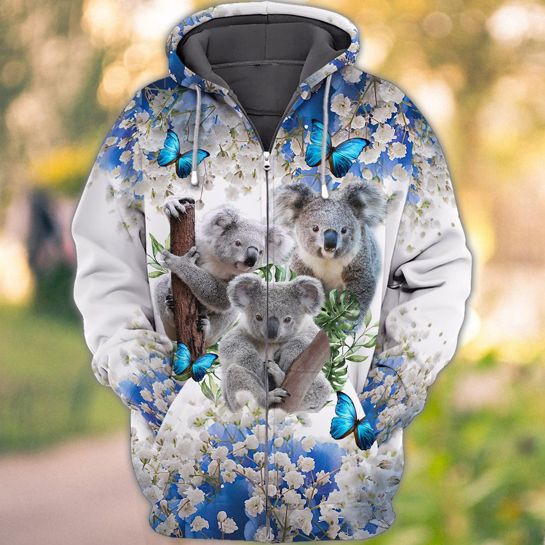 FUNSTUFFPRINT Australia, Love Koala 3D Hoodie and Zip Hoodie