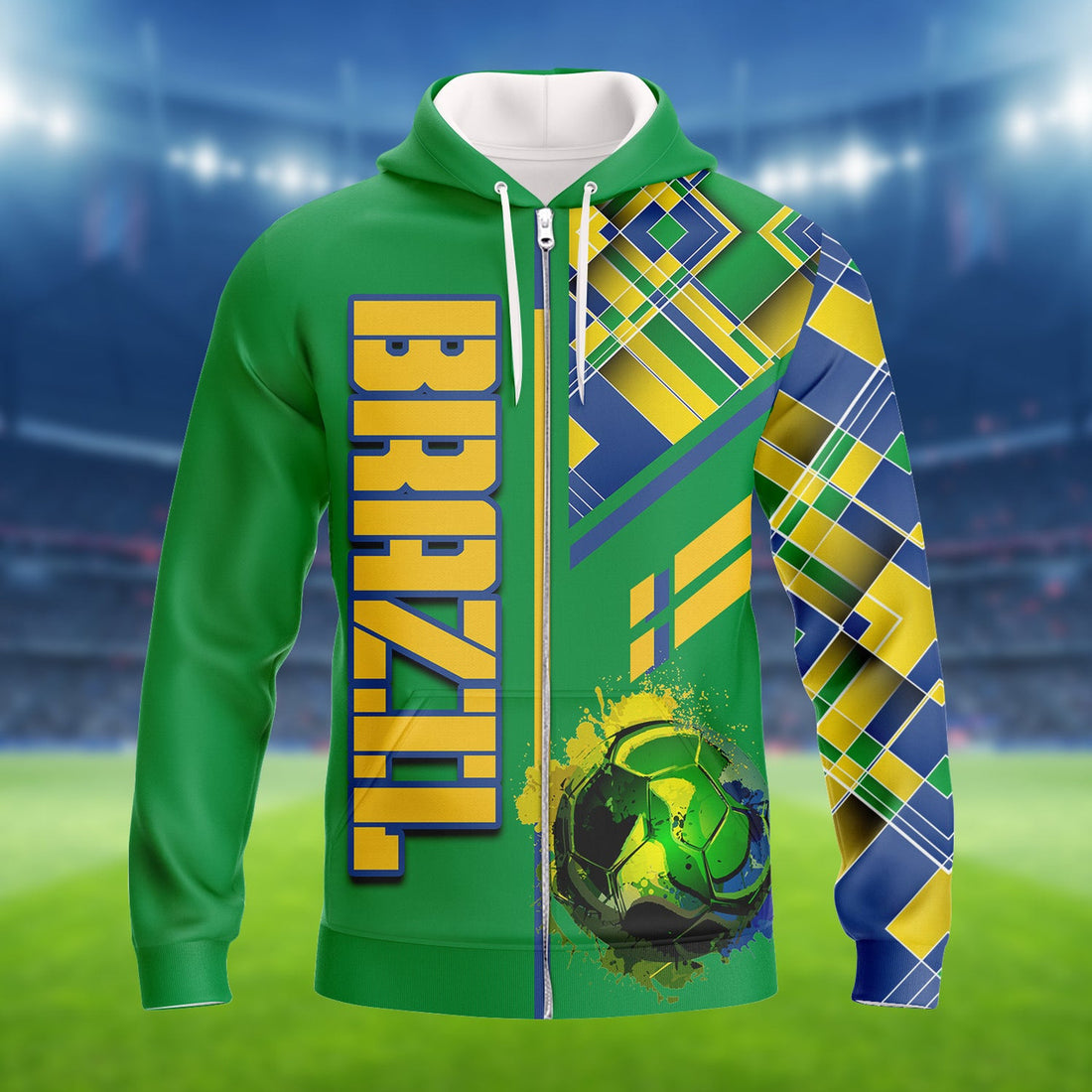 FUNSTUFFPRINT Brazil Fans Design Shirt 3D Tshirt For The Brazil Fans 3D Hoodie and Zip Hoodie