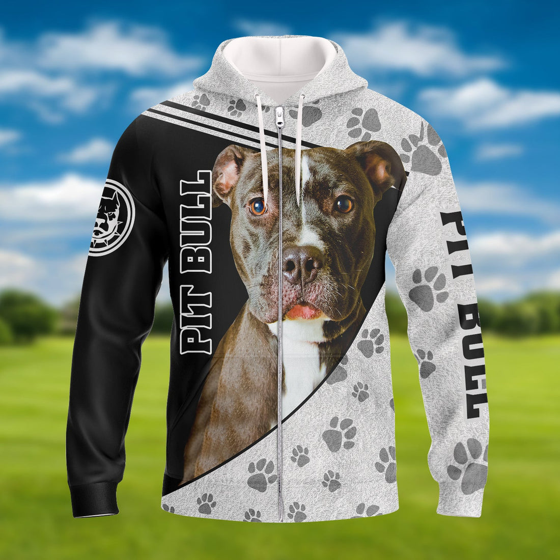 FUNSTUFFPRINT Pitbull Lover 3D Hoodie and Zip Hoodie