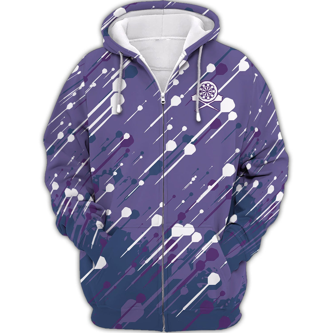 FUNSTUFFPRINT Darts Team, Just The Tip 3D Hoodie and Zip Hoodie