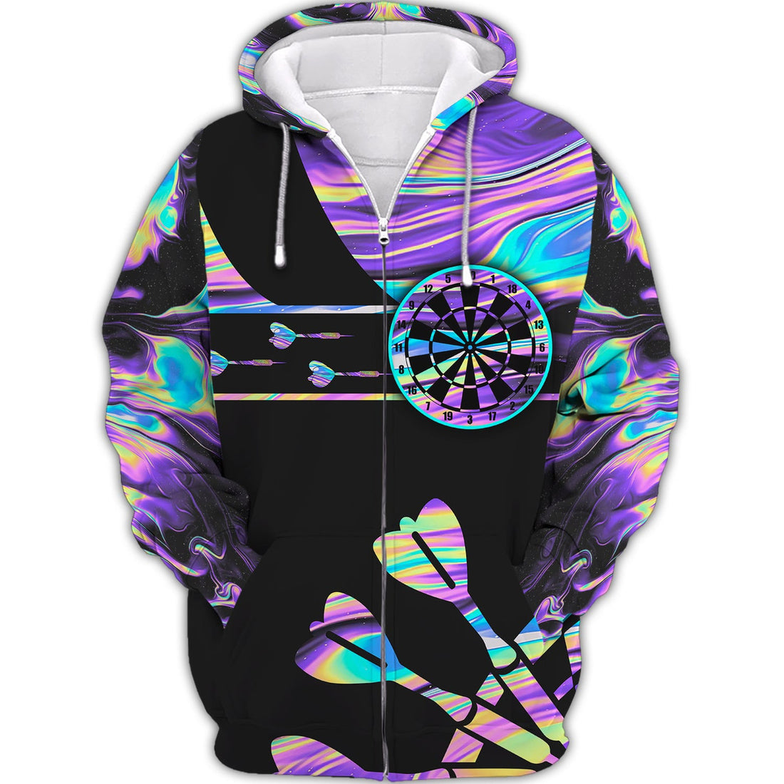 FUNSTUFFPRINT You Don't Have To Be A Beer, Drinker To Play Darts But It Helps 3D Hoodie and Zip Hoodie