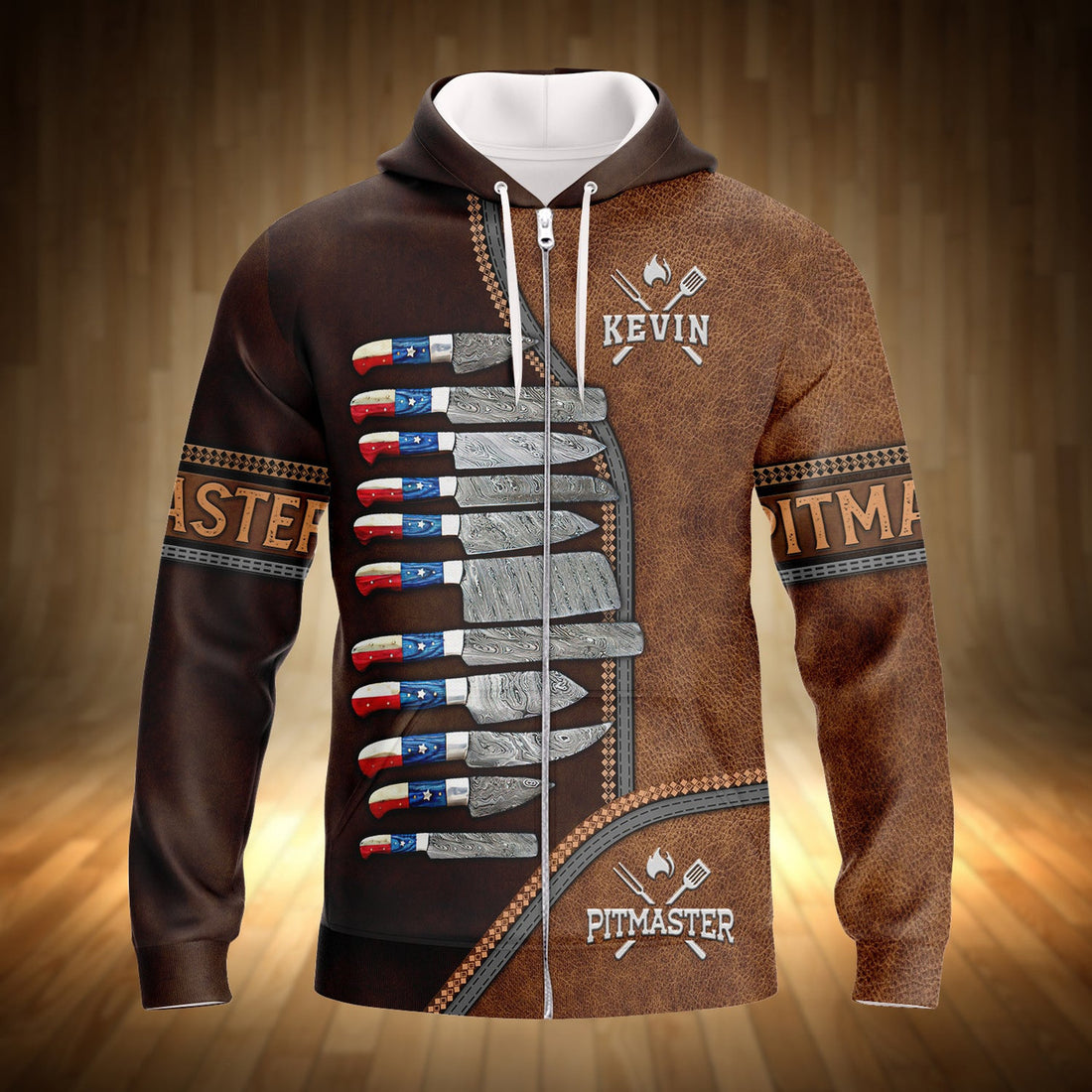 FUNSTUFFPRINT Pitmaster Shirt Kevin 3D Hoodie and Zip Hoodie