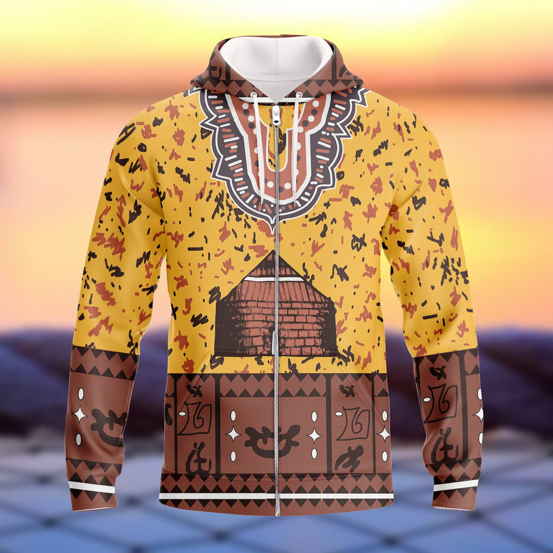 FUNSTUFFPRINT Traditional African 3D Hoodie and Zip Hoodie