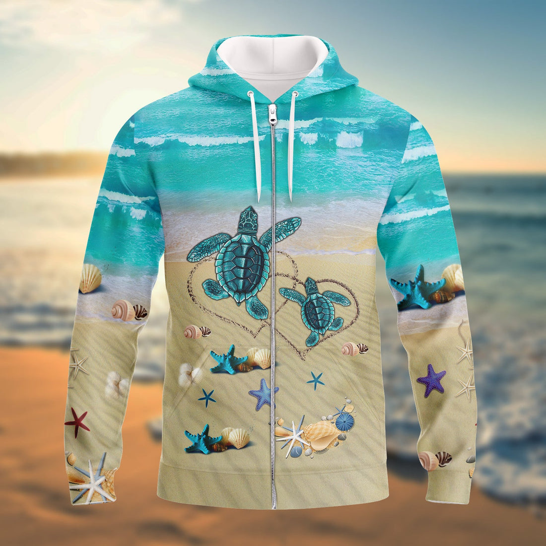 FUNSTUFFPRINT Turtle - 3D Full Print 3D Hoodie and Zip Hoodie