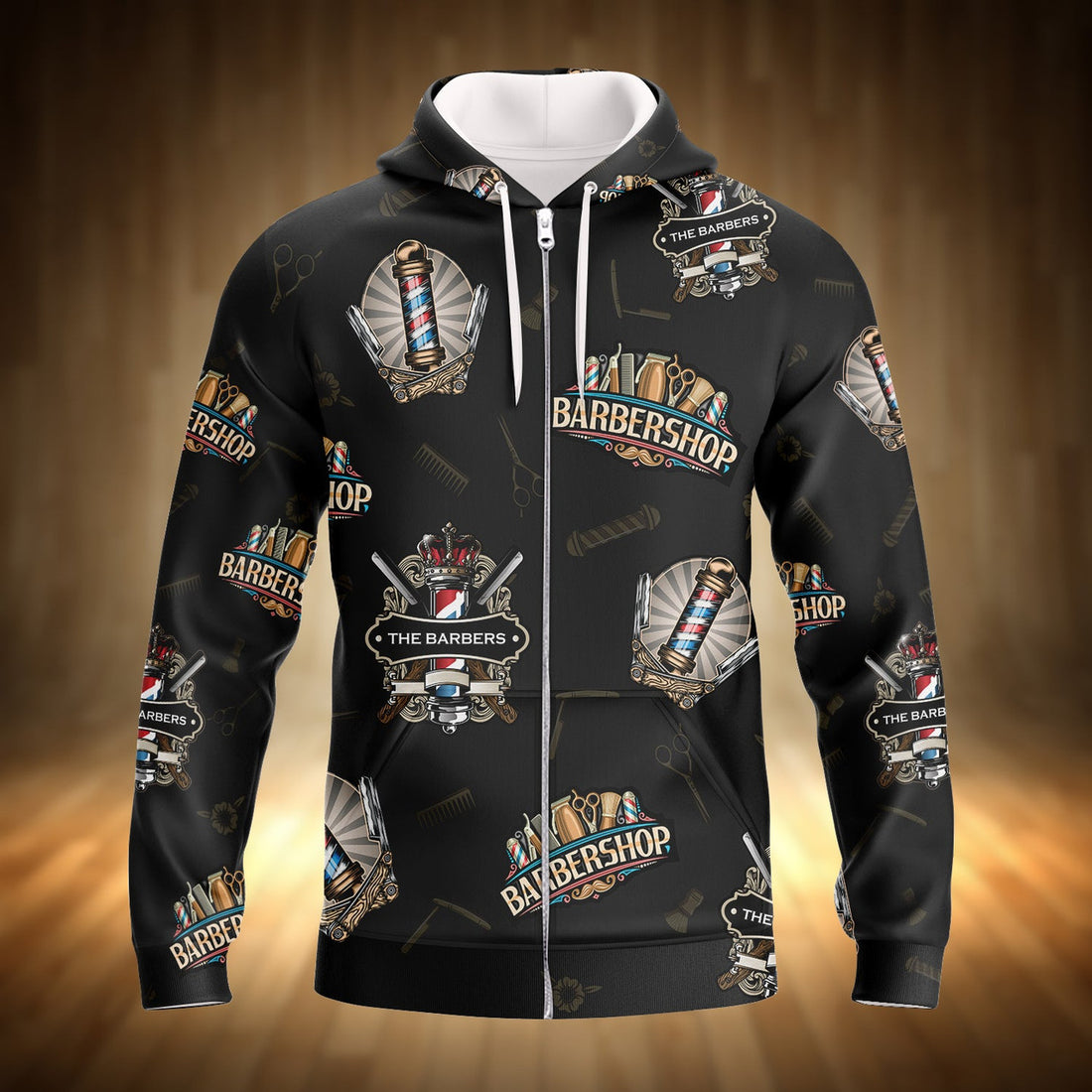 FUNSTUFFPRINT Barber Shop Shirts 3D Hoodie and Zip Hoodie