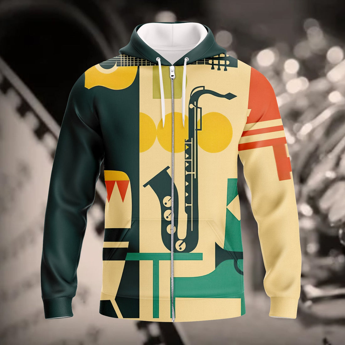 FUNSTUFFPRINT 3D Full Print Jazz 3D Hoodie and Zip Hoodie