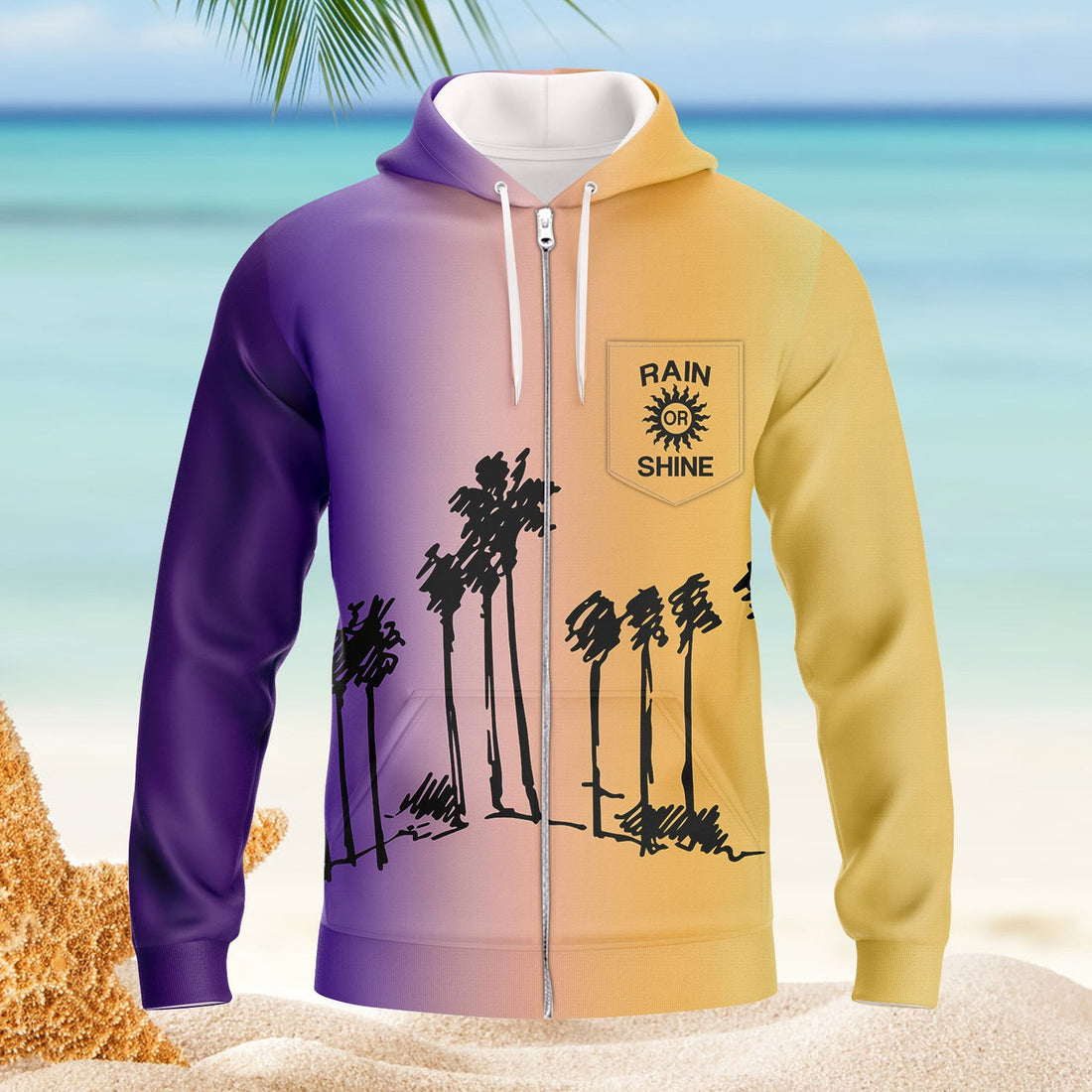 FUNSTUFFPRINT Rain And Shine 3D Hoodie and Zip Hoodie
