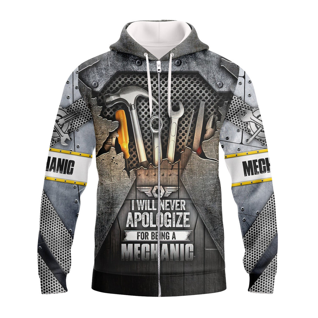 FUNSTUFFPRINT I Will Never ApoIogize For Being A Mechanic 3D Hoodie and Zip Hoodie