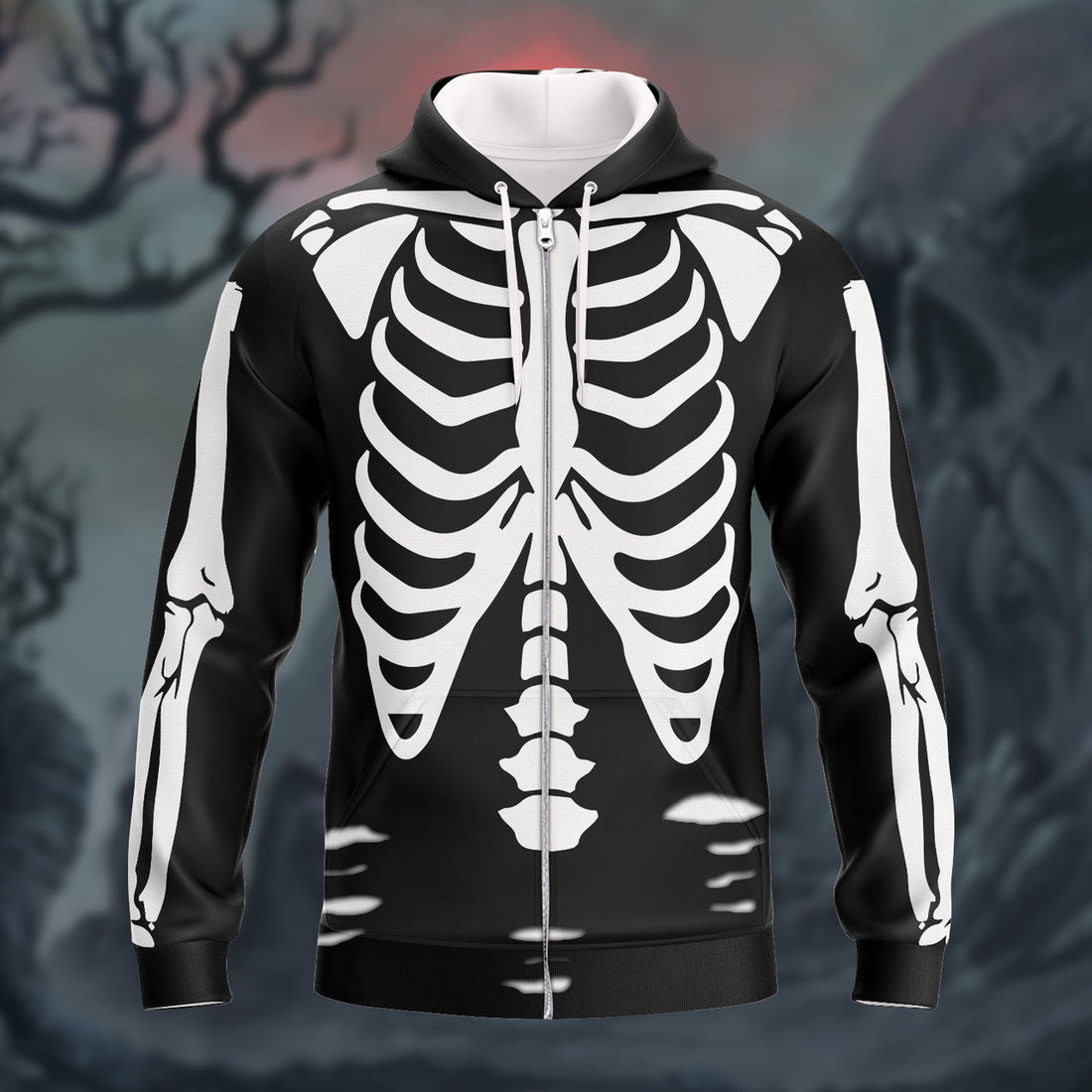 FUNSTUFFPRINT Skull - Full Print 3D Hoodie and Zip Hoodie