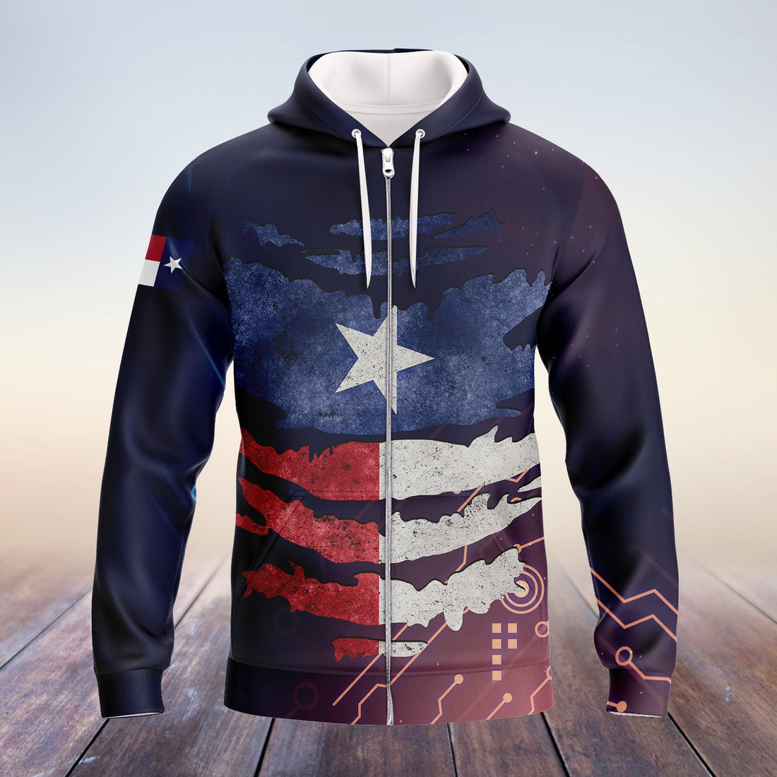 FUNSTUFFPRINT Texas - Full Print 3D Hoodie and Zip Hoodie