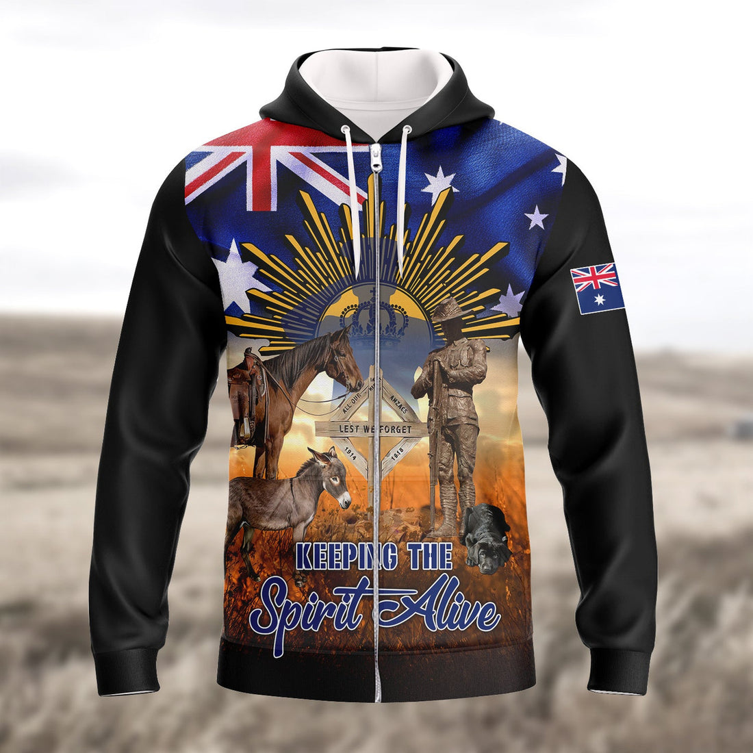 FUNSTUFFPRINT Keeping The Spirit Alive 3D Hoodie and Zip Hoodie