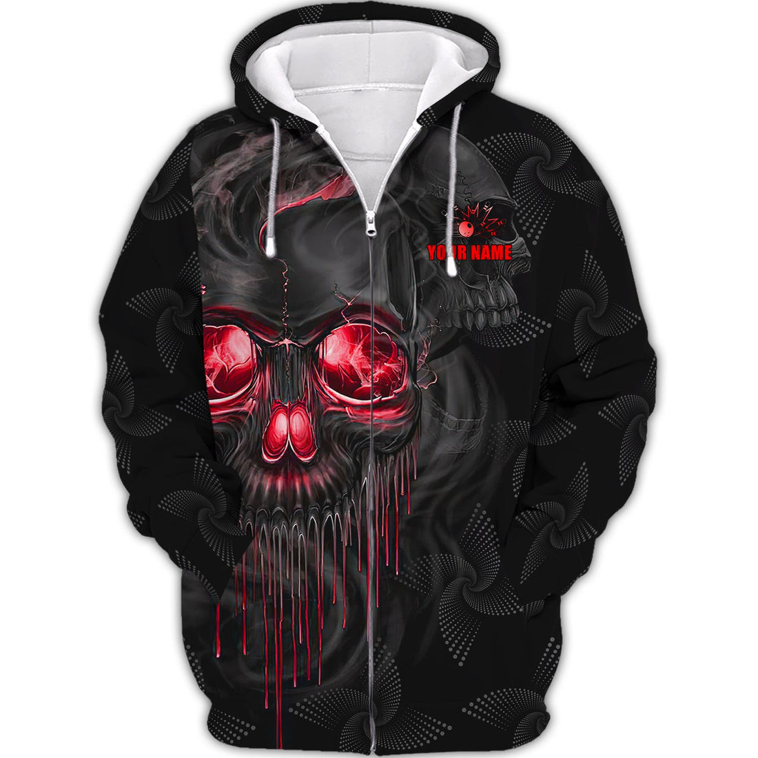 FUNSTUFFPRINT Personalized Name Shut Up And Bowl 3D Hoodie and Zip Hoodie