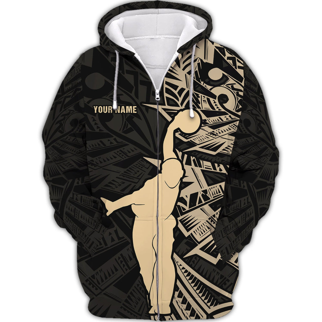 FUNSTUFFPRINT Personalized Name Bowling Team 3D Hoodie and Zip Hoodie