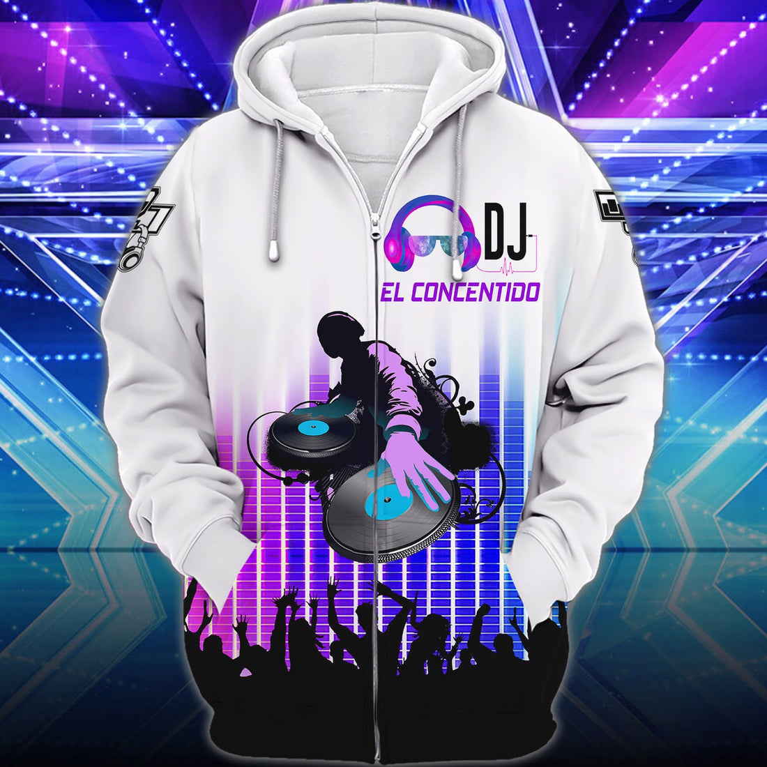 FUNSTUFFPRINT Dj El Concentido 3D Hoodie and Zip Hoodie