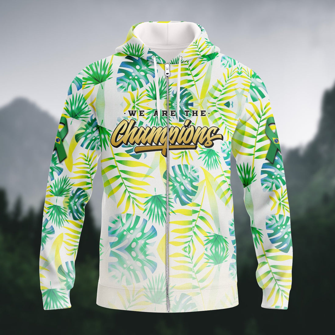 FUNSTUFFPRINT Brazil Fans Pattern Design Shirt 3D Printed Tshirt For The Brazil Fans 3D Hoodie and Zip Hoodie