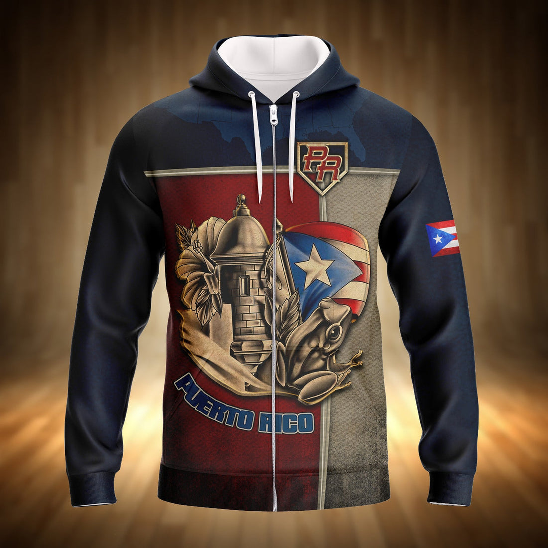 FUNSTUFFPRINT Puerto Rico Full Print 11 RinC98 3D Hoodie and Zip Hoodie