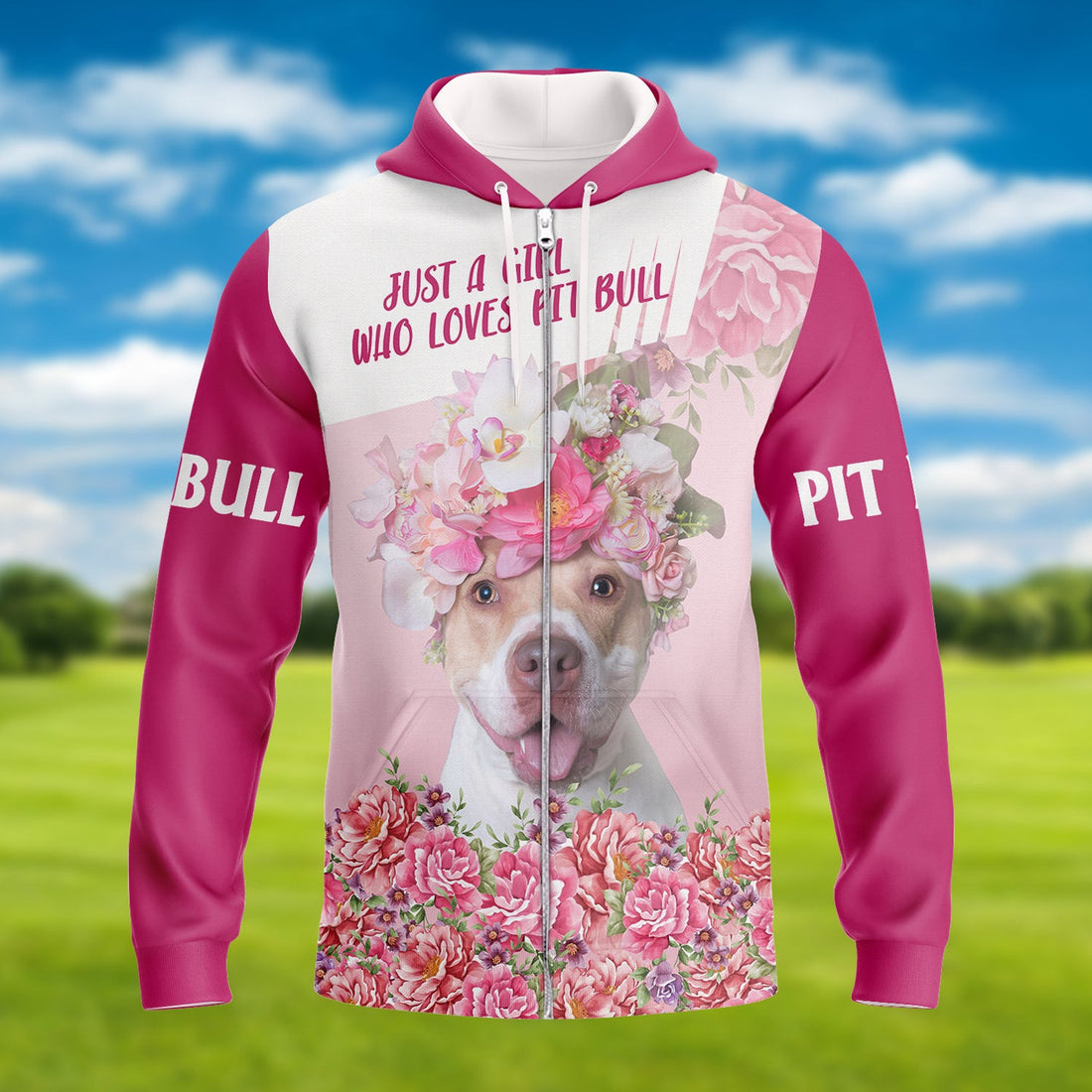 FUNSTUFFPRINT Lover Pitbull 3D Hoodie and Zip Hoodie