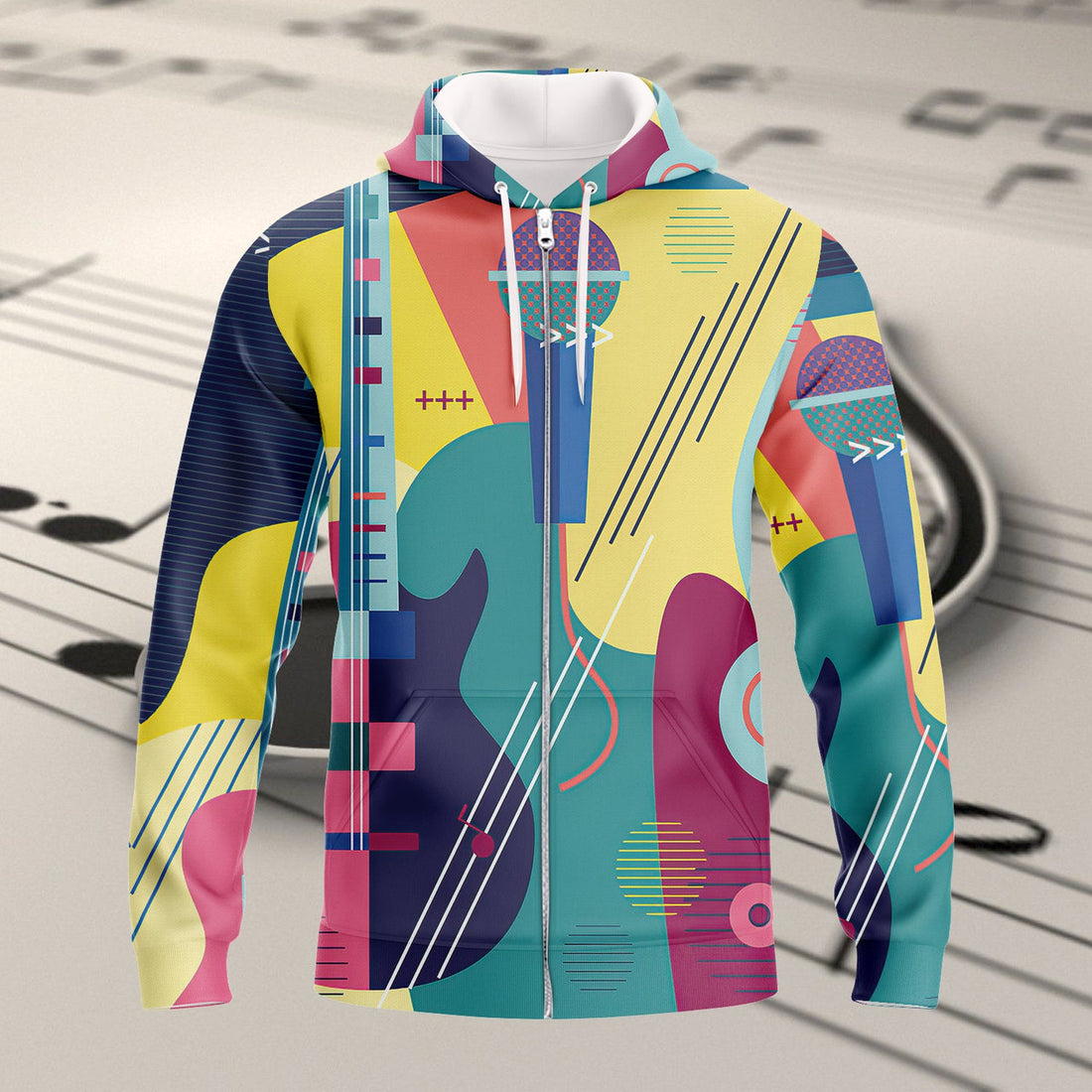 FUNSTUFFPRINT Full Print Guitar - 3D Hoodie and Zip Hoodie