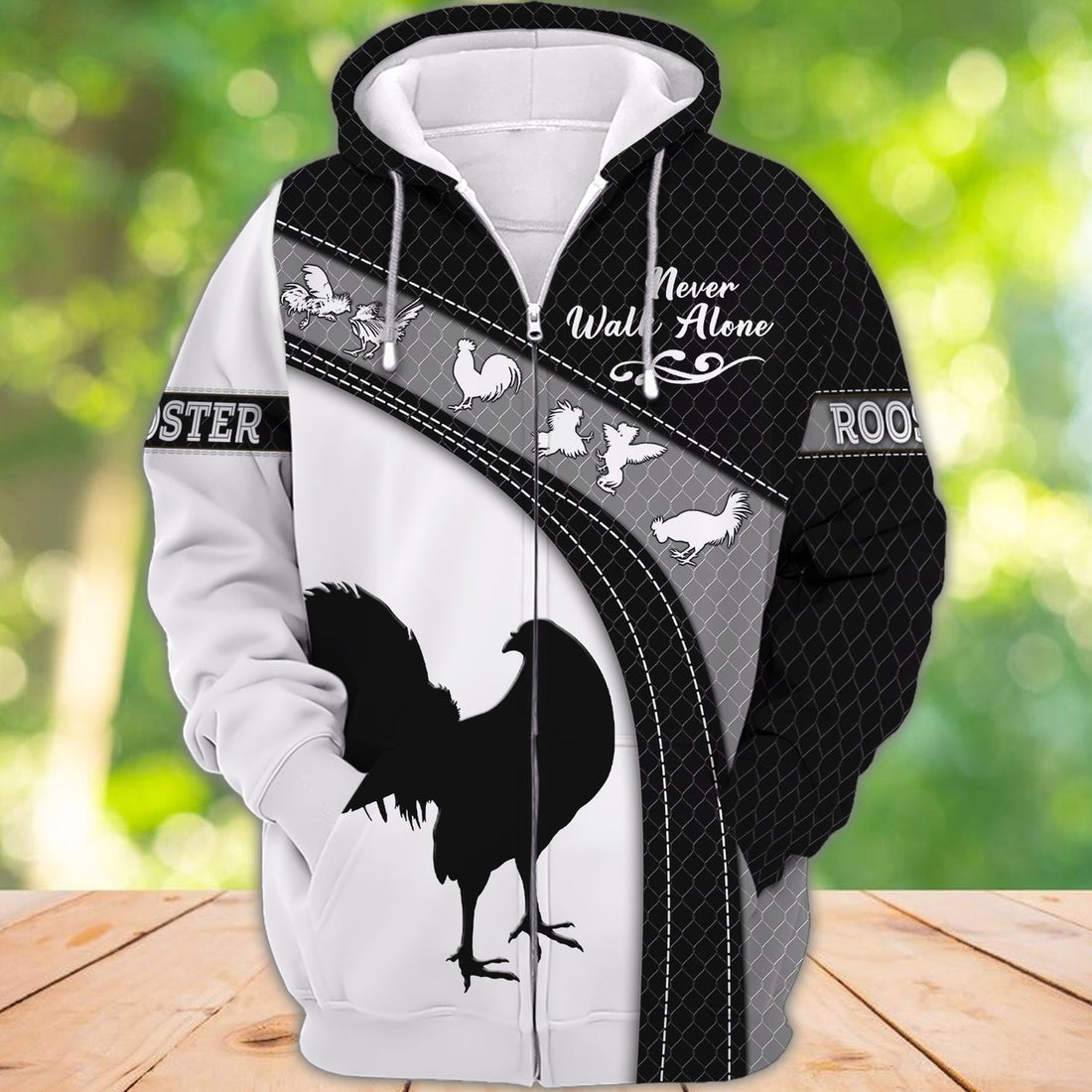 FUNSTUFFPRINT Rooster Full Print 3D89 3D Hoodie and Zip Hoodie