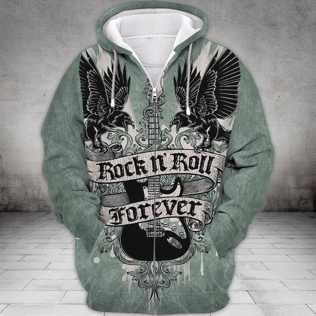 FUNSTUFFPRINT Rock'n'Roll Forever 3D Hoodie and Zip Hoodie
