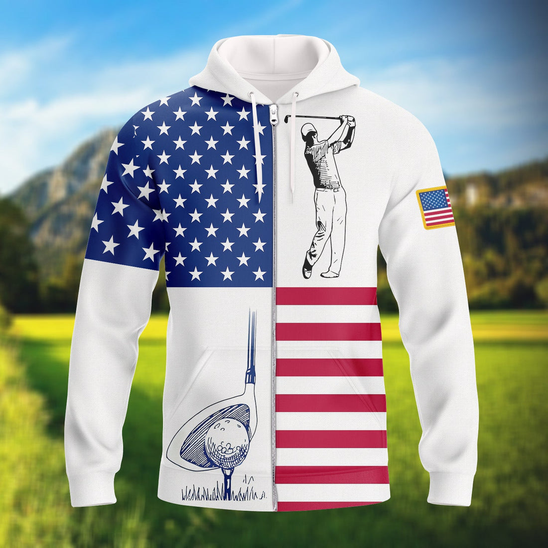 FUNSTUFFPRINT Golf HA - Full Print 3D Hoodie and Zip Hoodie