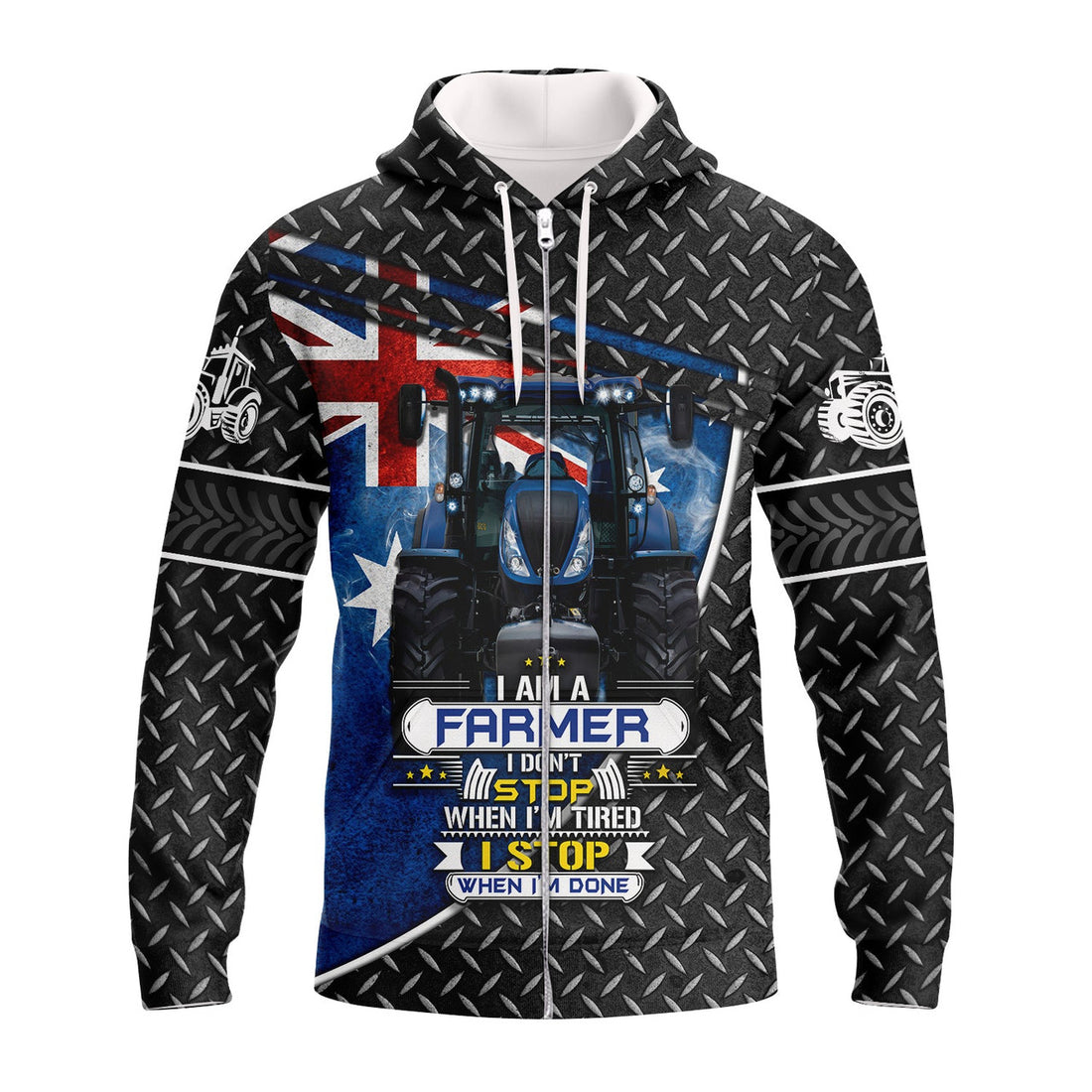 FUNSTUFFPRINT Australian Farmer 3D Hoodie and Zip Hoodie
