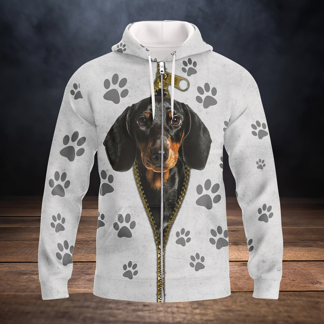 FUNSTUFFPRINT Dachshund 3D Hoodie and Zip Hoodie