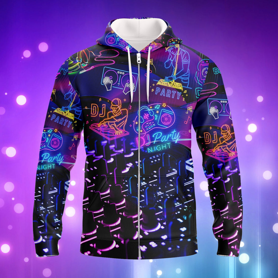 FUNSTUFFPRINT DJ 3D Hoodie and Zip Hoodie