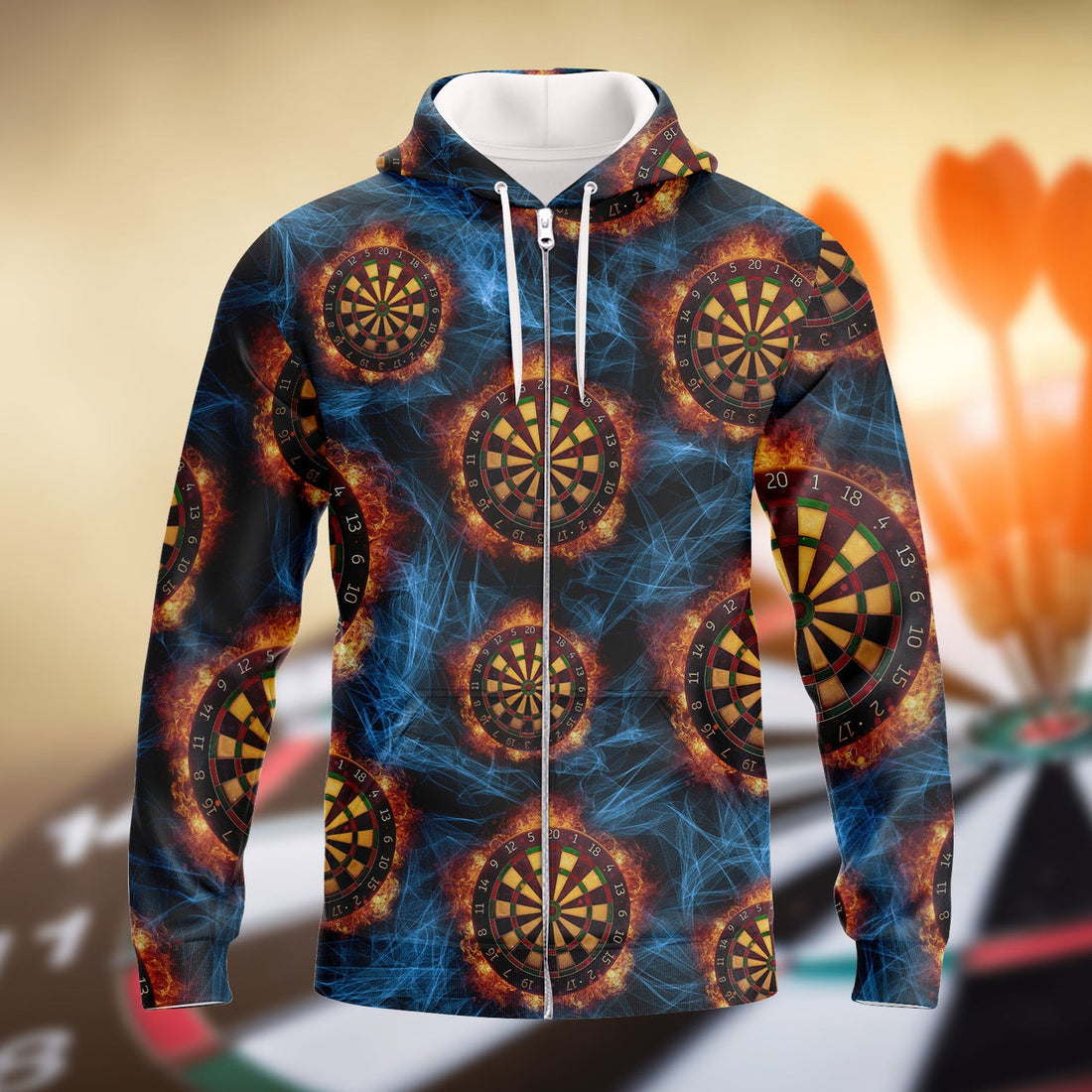 FUNSTUFFPRINT Darts 3D Hoodie and Zip Hoodie