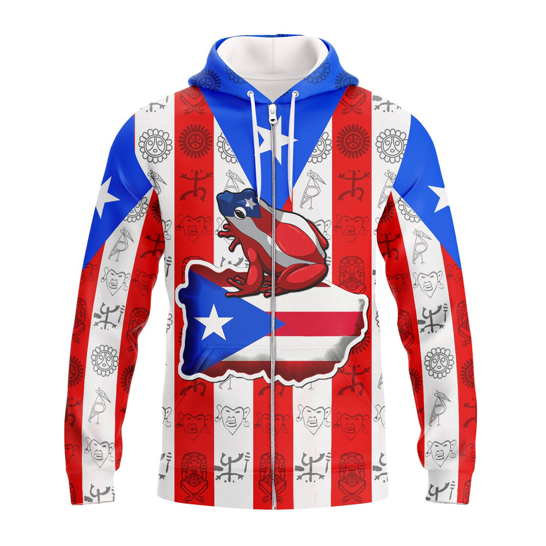 FUNSTUFFPRINT PUERTO RICO 3D Hoodie and Zip Hoodie