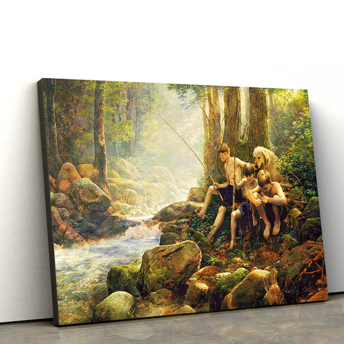 Hook Line And Summer Canvas Pictures - Jesus Canvas Pictures - Christian Wall Art